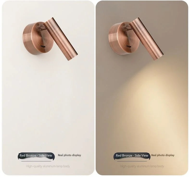 Modern LED Wall lights Rotatable Adjustable Reading Lights Bedroom Bedside Living Room Study Room indoor home Lighting Spotlight