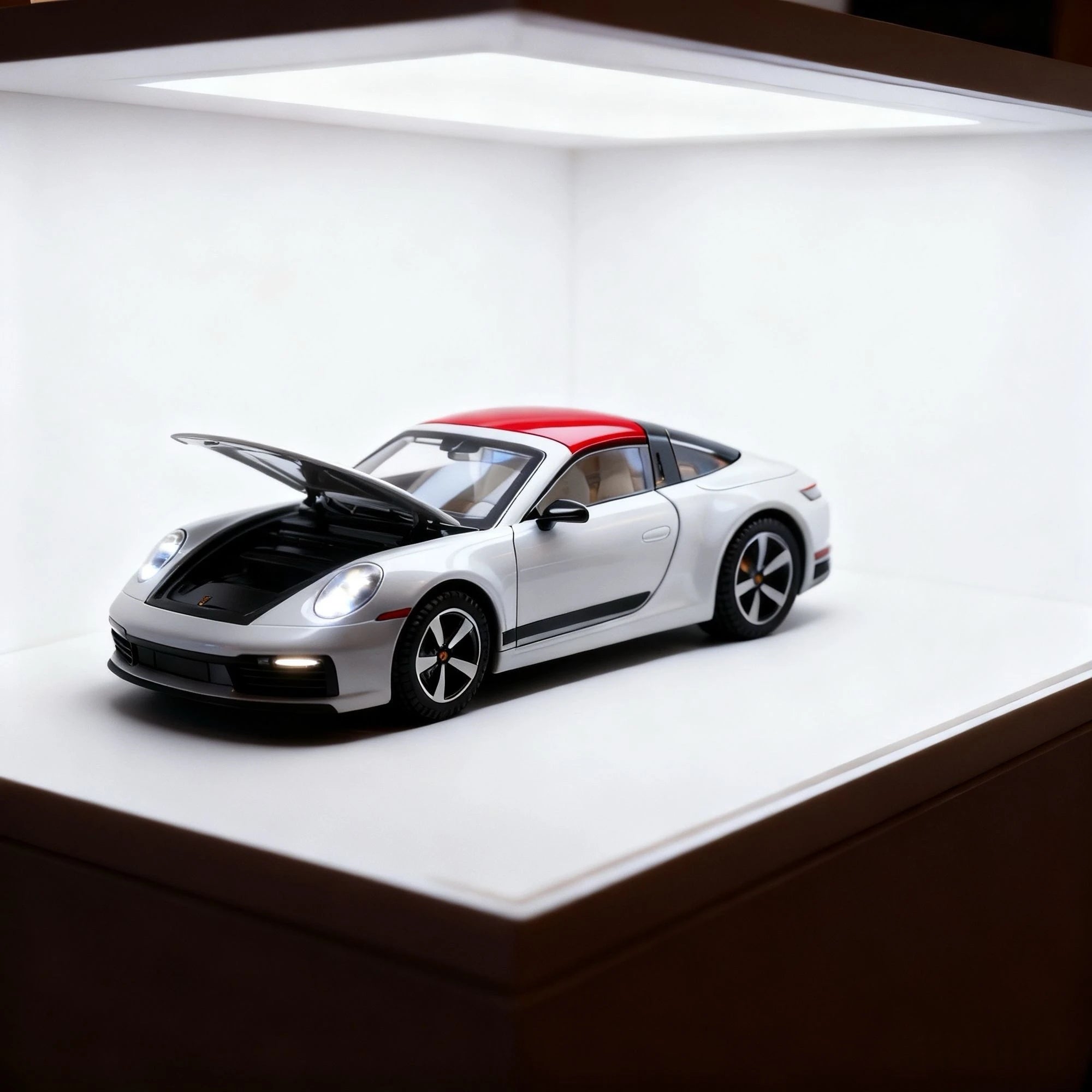 1:32 new folding convertible Porsche 911 alloy car model simulation Sound& light Fashion Exquisite collectibles Boys Toy Gift