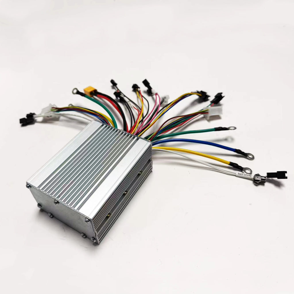25A+25A Dual Drive 12MOSFET 36V/48V/64V 1000W (500W * 2) Brushless DC Electric Scooter Controller + M5 UART NO.2 LCD for 2 Motor