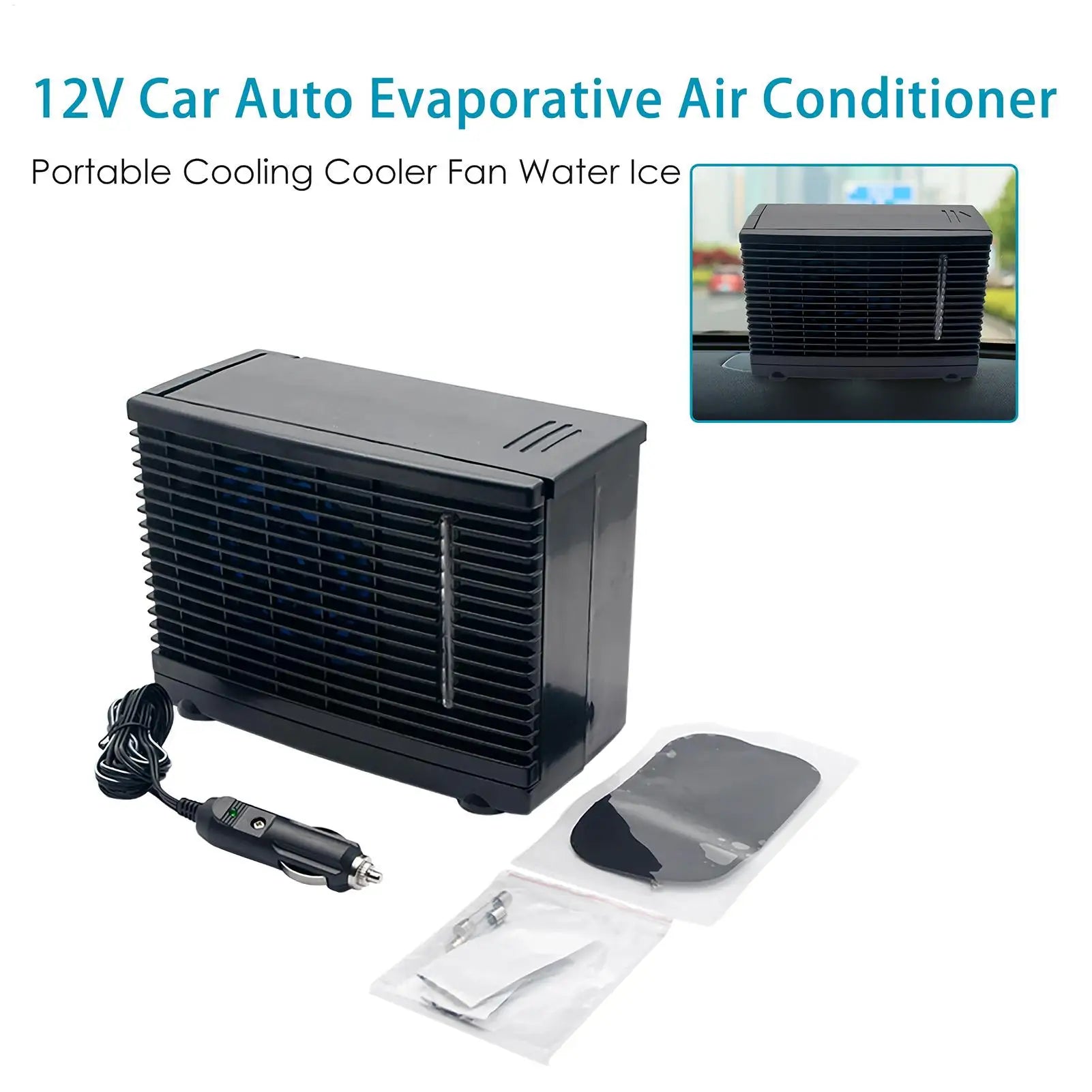 Portable Air Conditioners For Car Vehicle Air Conditioner 12V Adhesive Cooling Appliance With Water Tank For Basement Camping