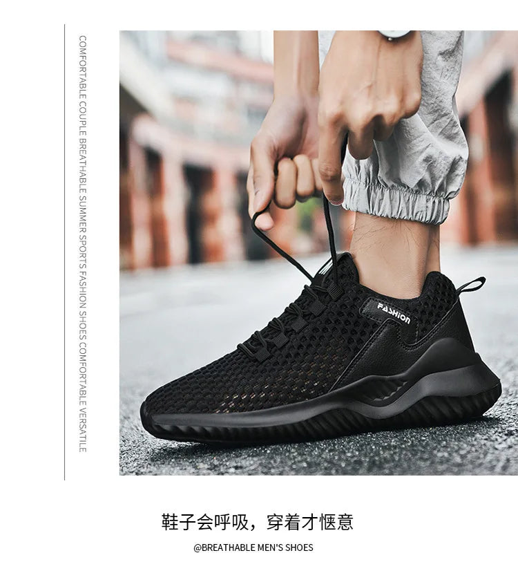 2026 Summer Men's Loafers Walking Mesh Breathable Summer Comfortable Casual Shoes Sneakers Zapatillas Hombre Men Running shoes
