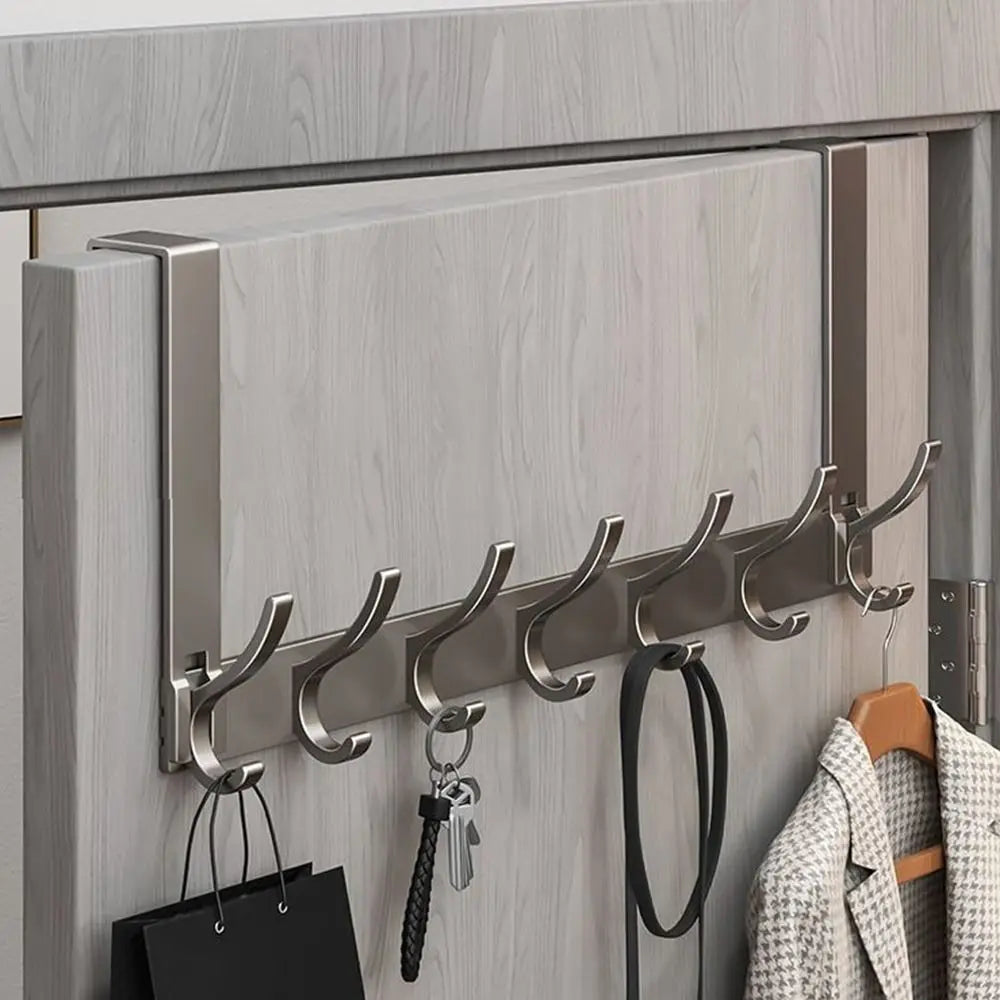 Door Behind Hook Storage Wall Hanging Clothes Hanger Coat Hook Punch-free Hanger Bedroom  Kitchen Organizer Quick Installation