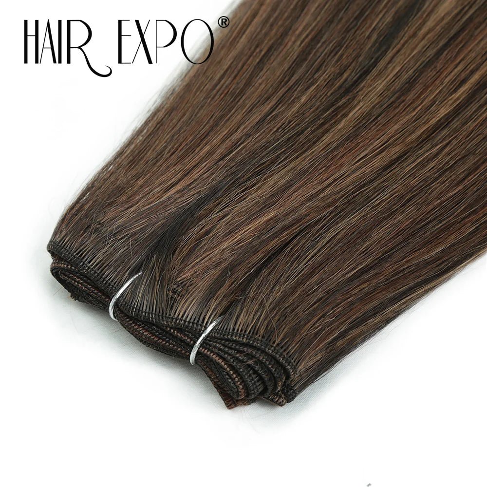 26" Bio Straight Hair Bundles Natural Soft Heat Resistant Fiber Synthetic Fiber Hair Extensions Protein Straight Hair Weave