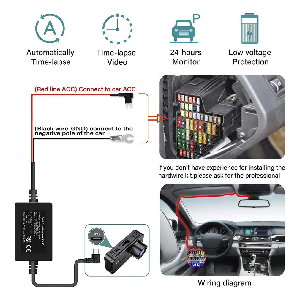 3 Cameraes Dash Cam 1080P Front and rear view camera Night Vision Parking Monit Car DVR 3way Car Video Recorder With Gift