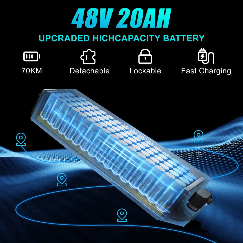 HUANCI X9B 1000W Electric Scooter E Scooter 48V20AH Foldable E-Scooter E-Scooters 40km/h Scooter Electric 10 Inch E-Scooter Adul