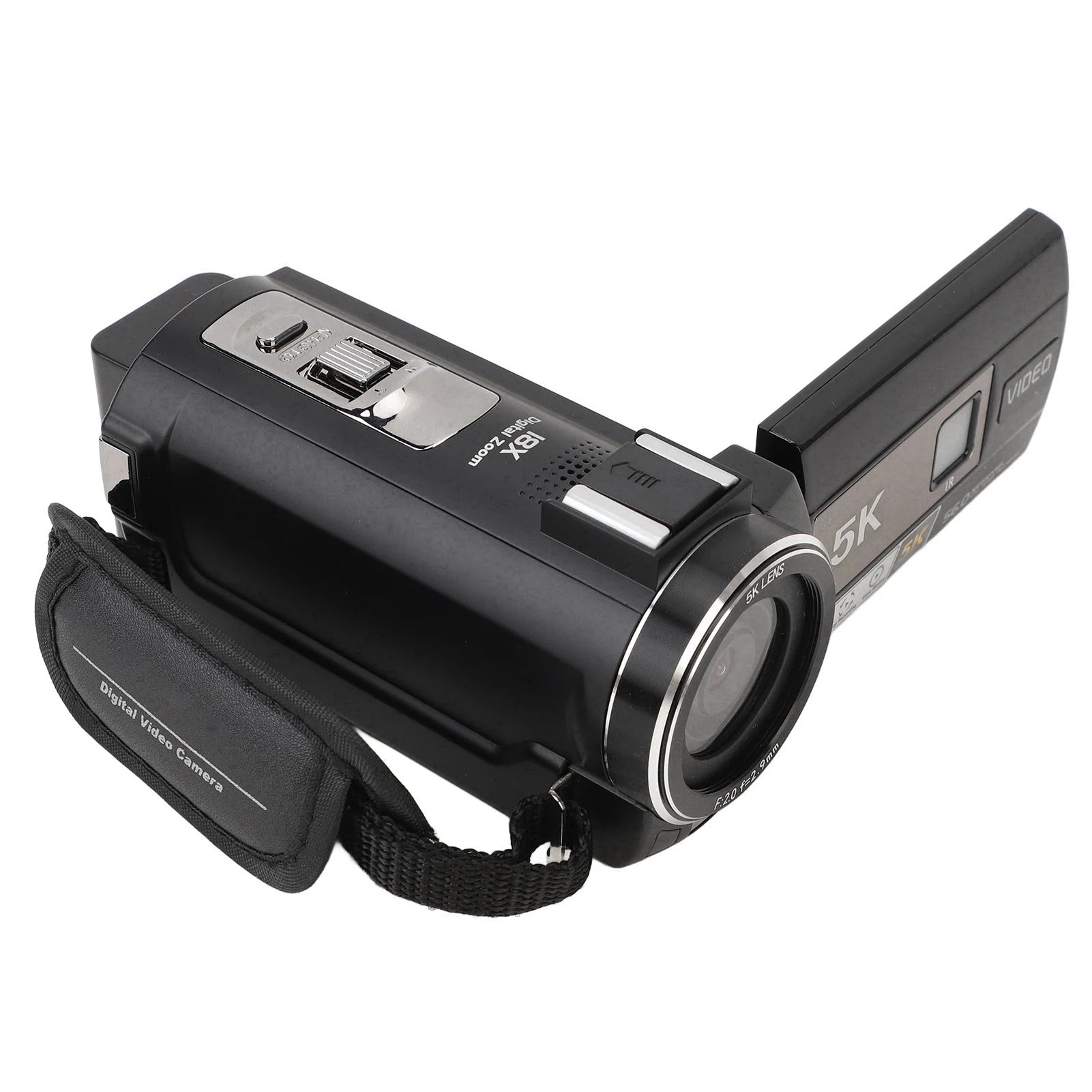 HX-20 5K Video Camera Camcorder HD WiFi Digital Camera 3.0in Touchscreen 56MP Vlog Camera 18X Digital Zoom Anti Shake