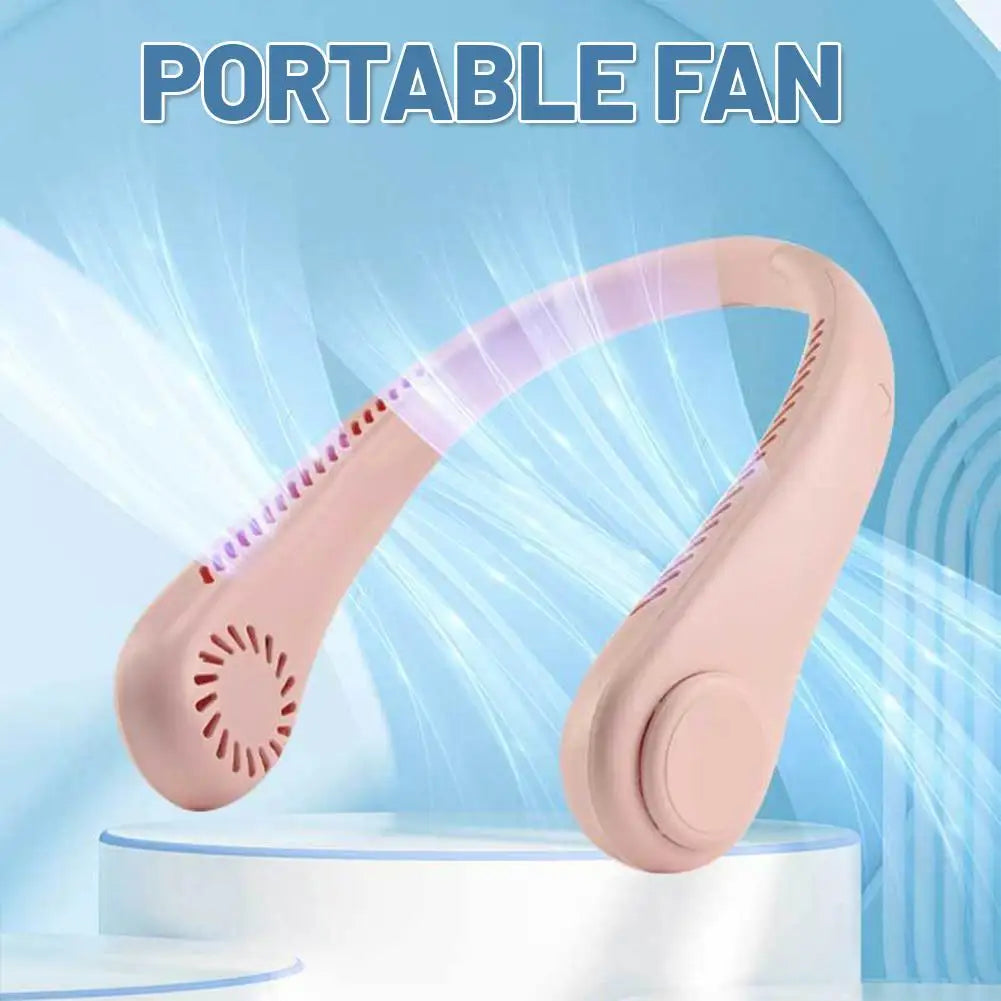 Hanging Neck Fan For Outdoor Portable Cooling Lazy Person Mini Hanging Neck Small Fan Bladeless Small Fan