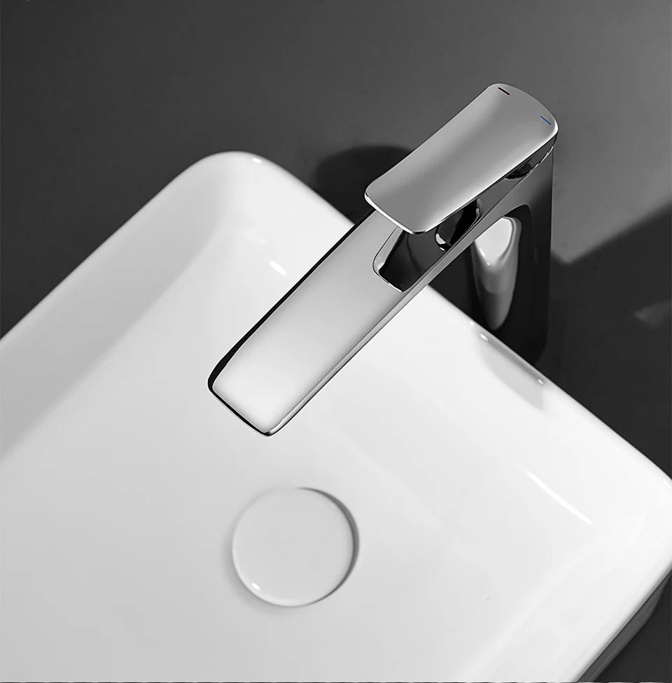VGX Luxury Gold Bathroom Faucets High Basin Mixer Tall Sink Faucet Gourmet Washbasin Tapware Hot Cold Water Tap Brass Chrome