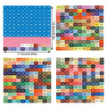 Square Round Heart 447 DMC Labels Stickers, Colorful Number Sticker Mark Stickers, DIY Craft Diamond Painting Accessories