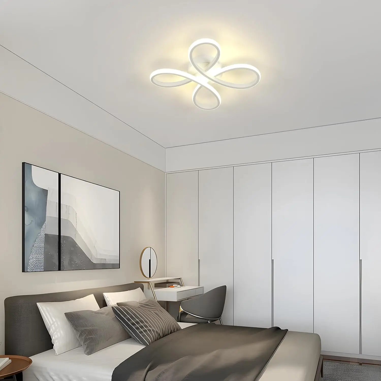 Modern LED Ceiling Light, 27cm Ceiling Lamp, LED Ceiling Light Fixture for Bedroom Living Room, Dining Room Kitchen