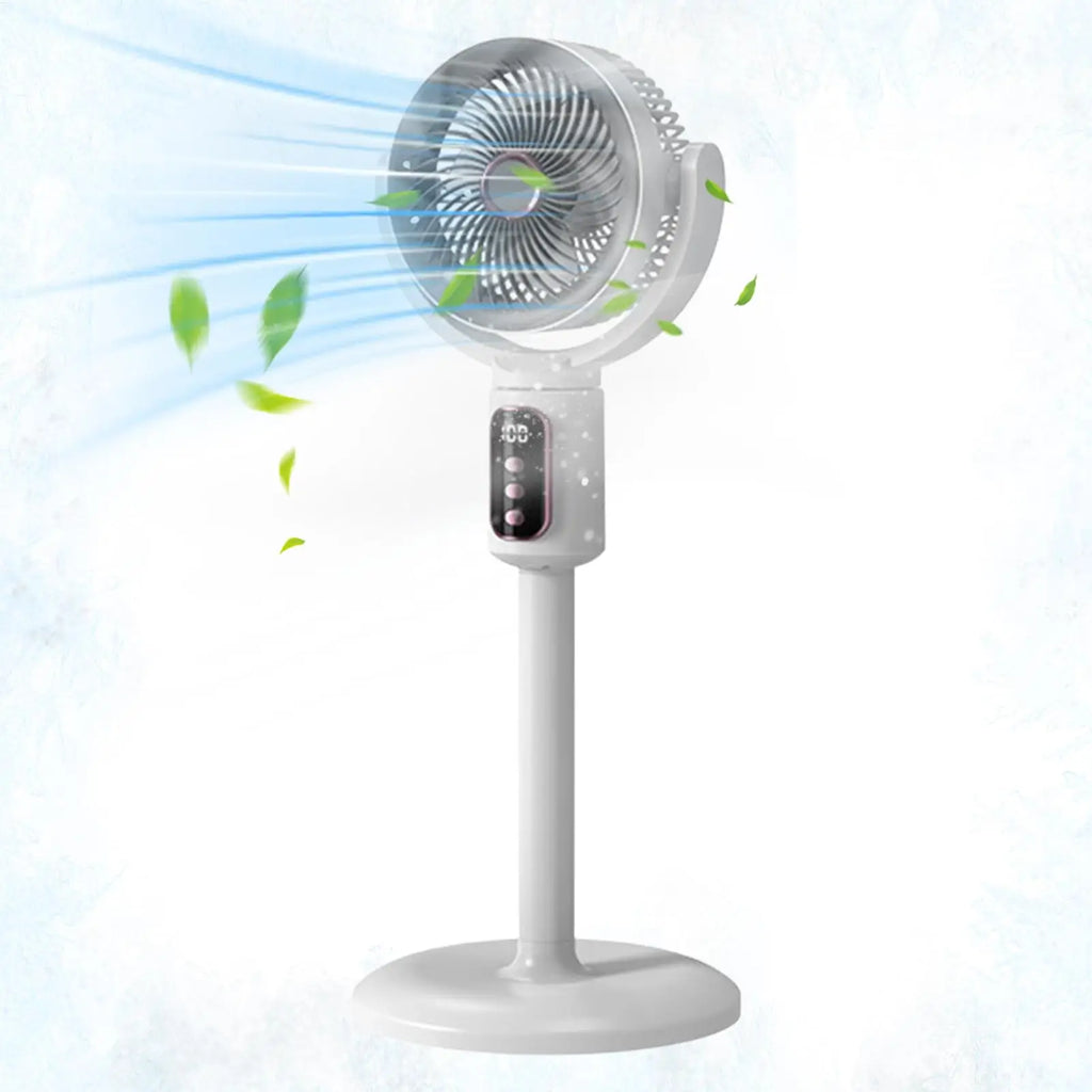 Air Circulation Fan Rechargeable Oscillating Fan Five Gear Adjustment Stand Fan Adjustable Height Household Air Circulation Fan