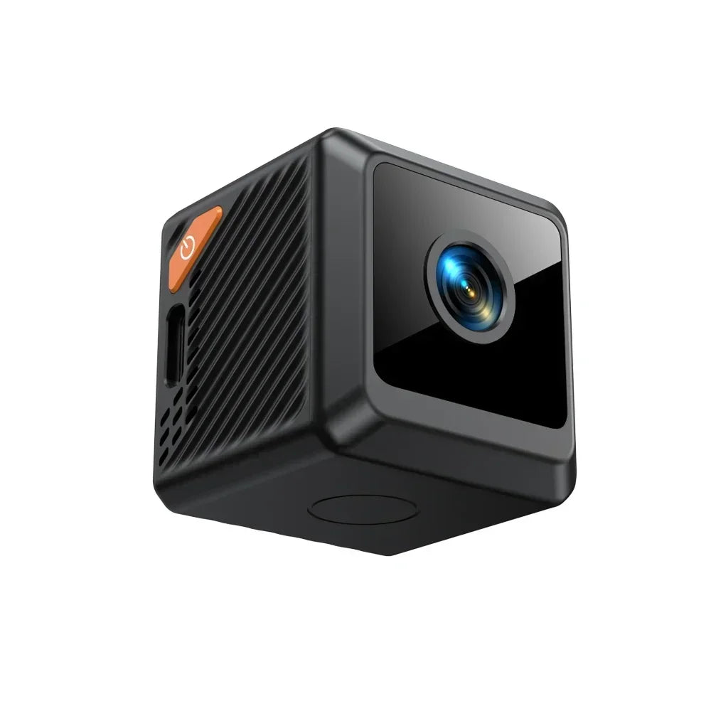 W02 Mini Security Camera 1080P HD, 140° Wide Angle, Bluetooth Pairing, 600mAh Battery, IR Night Vision 5M, Motion Alerts, Cloud/