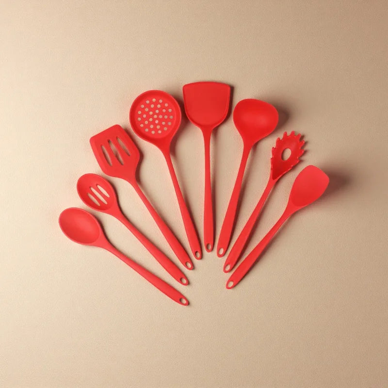 1/4/8Pcs Silicone Cooking Utensils Set, Kitchen Utensils Set for Non-stick Cookware, Dishwasher Safe Kitchen Gadgets Tools