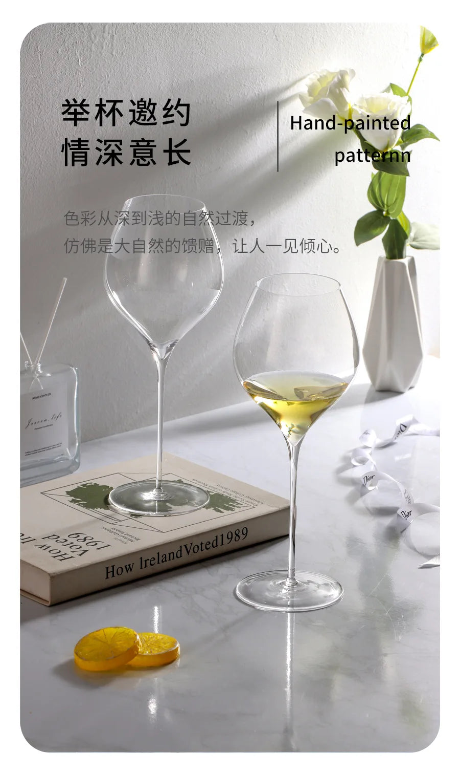 500ml Large Ultra-thin Sheer Red Wine Glasses White Wine Glasses Sparkling Wine Champagne Glasses Bar Barware