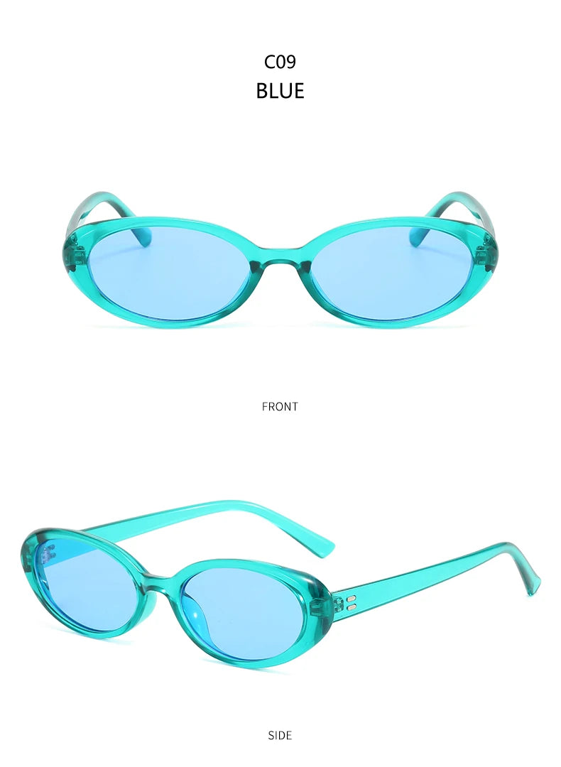 4pcs/7pc Small Oval Sun Glasses Vintage Oval Sunglasses 2024 Men Small Oval Sun Glasses Retro Fashion Women Sun Glasses Oculus ﻿