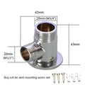 1/2" 3/4" Bathroom Faucet Fixed Base Wall Mounted Tap Installation Adapter Universal Connector Shower Inlet Outlet Valve Parts