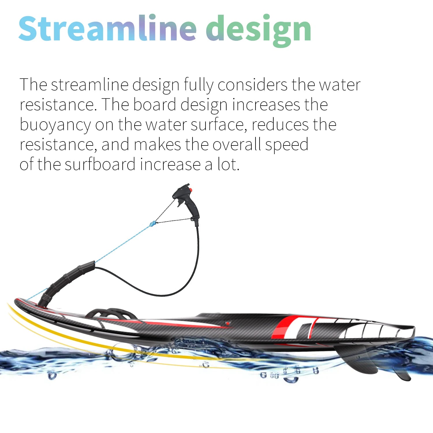 Full Carbon Fiber Jet Surfboards Fuel-powered surfboard 109cc Electric Power Water Surfboards
