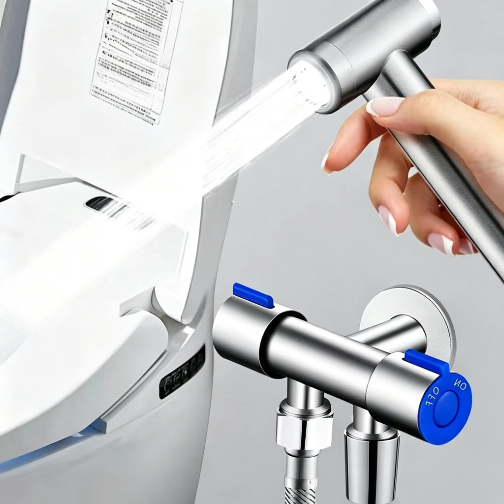 Double Handle Stainless Steel Cold Water Faucet Bathroom Washing Machine Faucet