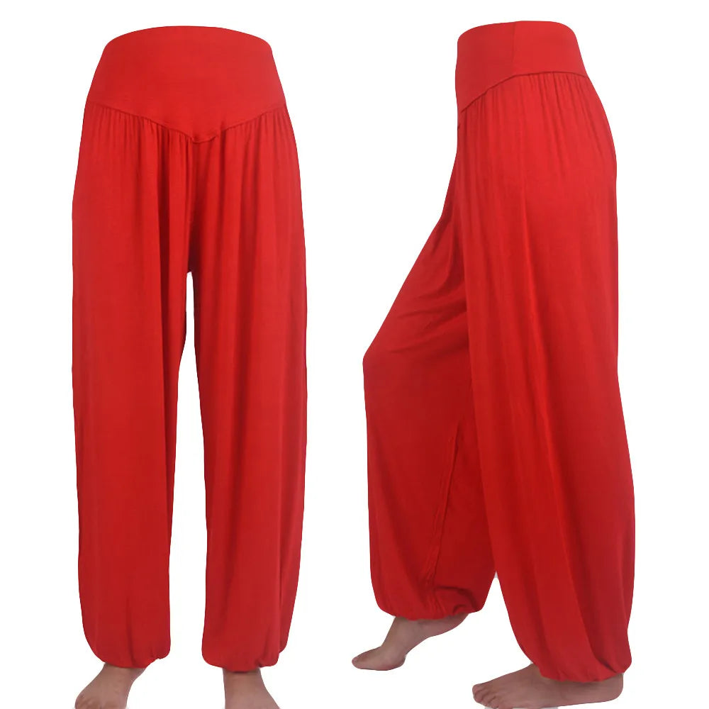 Yoga Pants Loose Harem Pants For Women Training Dance Trousers Sport Running Yoga Pants High Waist Ladies Trousers