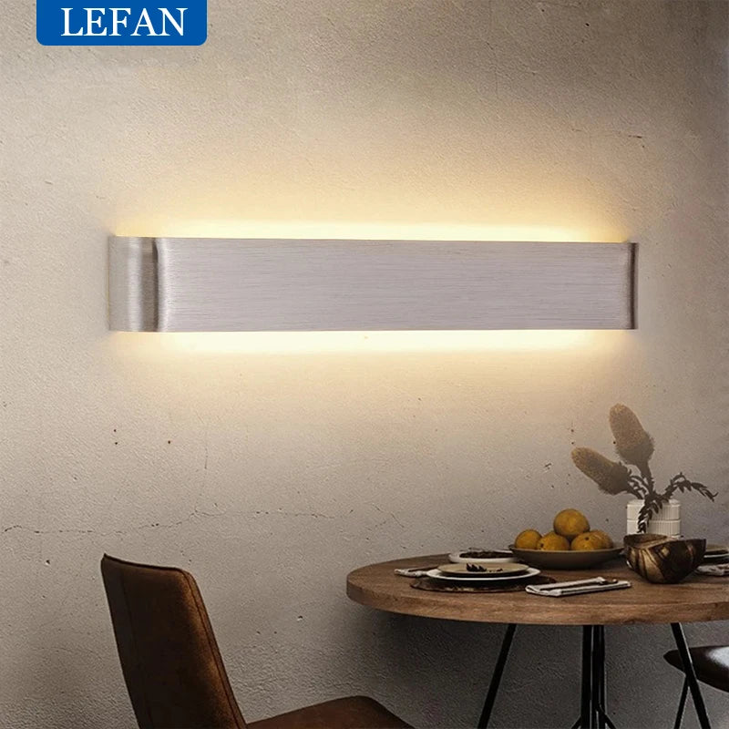 Modern Led Wall Lamp Sconce Light Decor Living Room Bedroom Indoor Wall Light For Home Brushed Aluminum Wall lighting Fixture