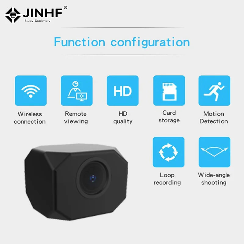 4K HD Mini Camera WiFi IP APP Remote Monitoring Lightweight Portable Camcorder Smart Home Surveillance Security Camera