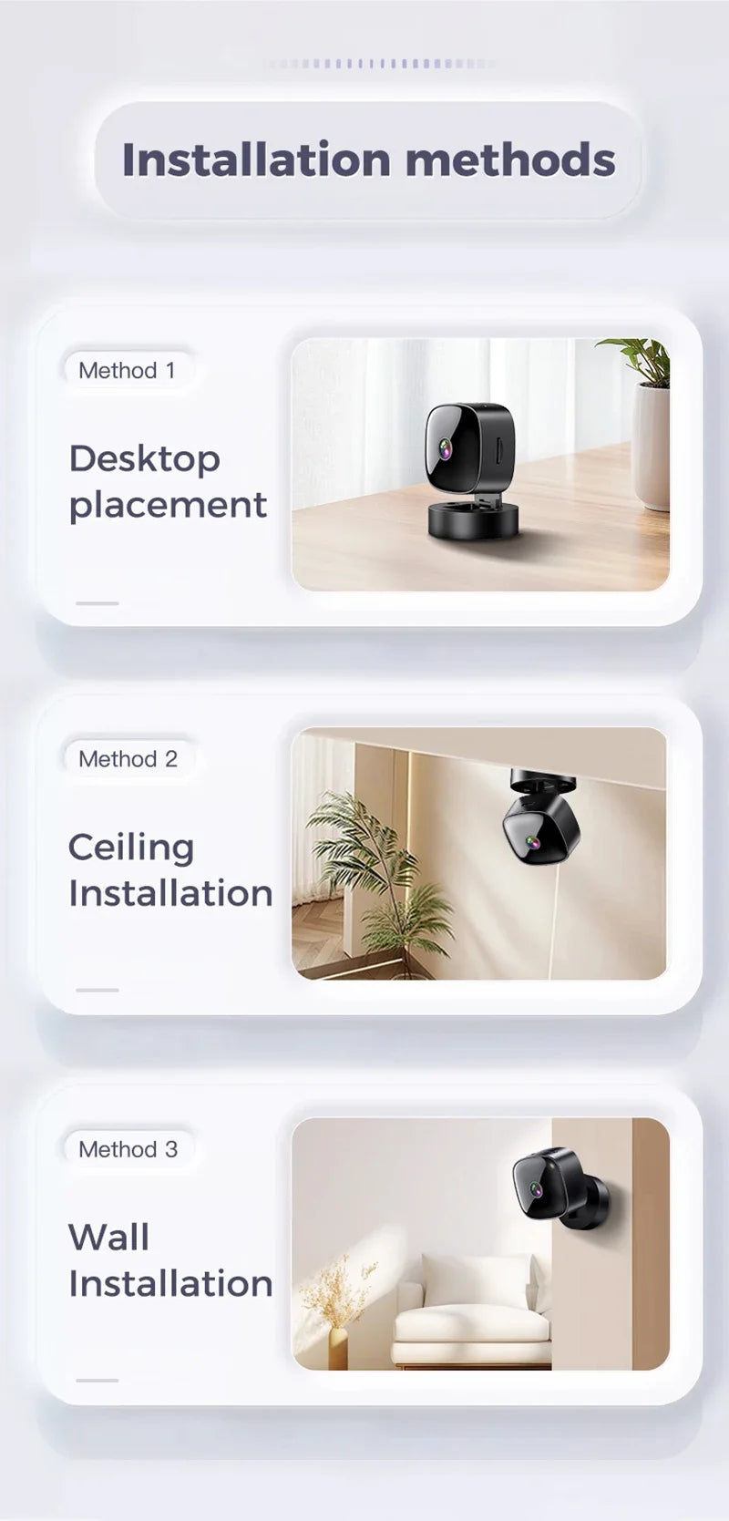HD 4K Mini Camera Wifi Camera Wireless Security Protection Remote Monitor Camcorders Video Surveillance Home Smart Camera 2026