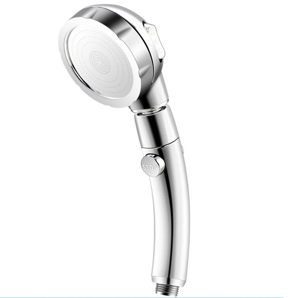 High Pressure Shower Head Set With Hose and Holder Silver 3 Modes Large Flow Rainfall Handheld Shower Faucet Bathroom Accessoies