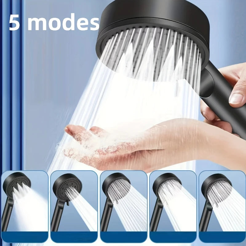 Shower Head Bathroom Sink Mixer Shower Phone 5modes for Bathroom High Pressure Water Saving Pressurized Spa Handheld Showers