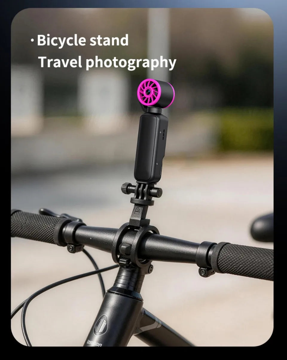 HD 2 in 1 Action Camera with 5 Speed High Speed Cooling Fan Video Recorder For Vlog YouTube Outdoor Shooting Handheld Action Cam
