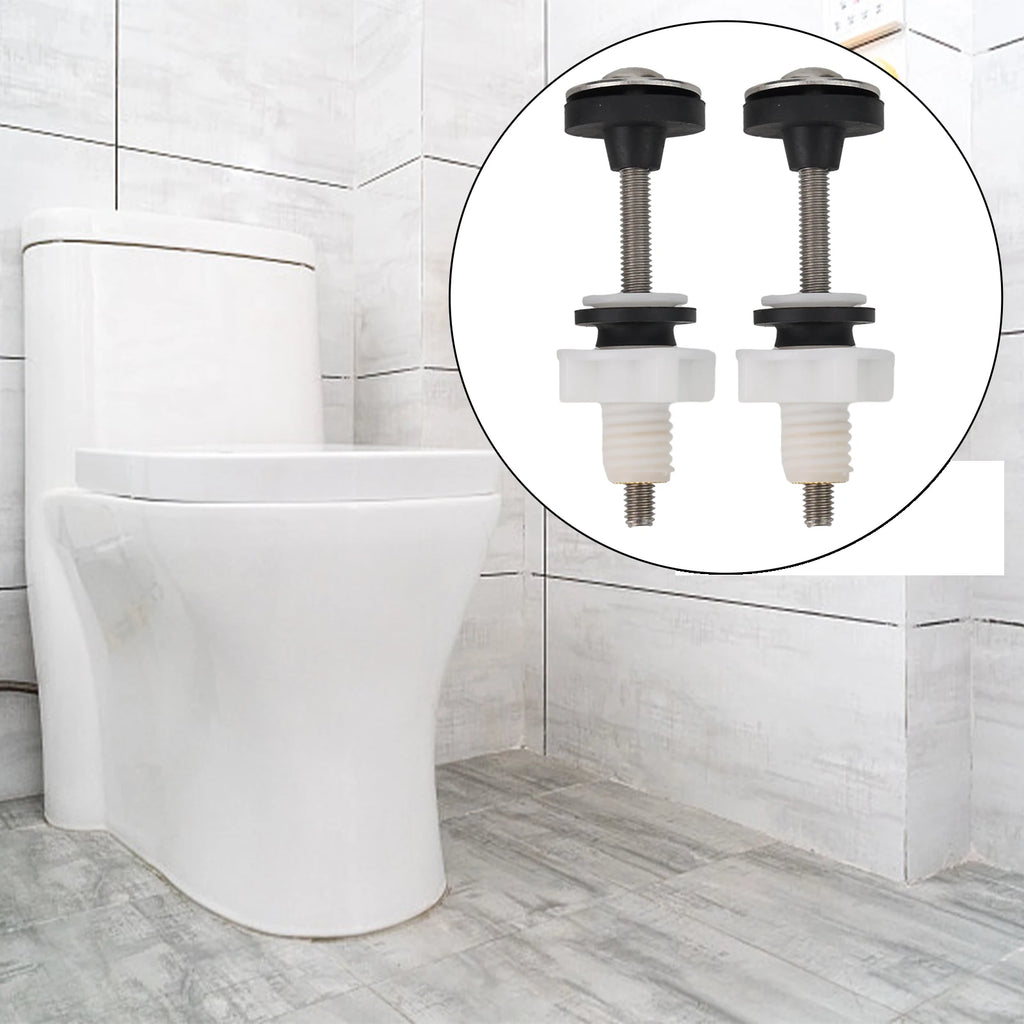 2PCS Tank Bolt M6 Bolts Rubber Toilet Cistern To Toilet Pan Fixing Fitting Sealing Kit Close Coupling Bolts Bathroom Accessories