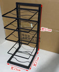 Adjustable Pot Rack Organizer, Kitchen Carbon Steel Pot Storage Rack, Multi-Layer Household Pot and Pan Organizer for Cabinet Un