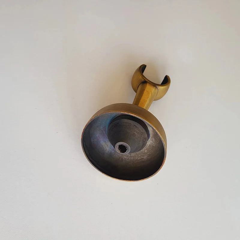 Chrome and Black Plated Solid Brass Shower Holder Wall Mounted hand shower holder bracket