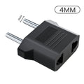 Electrical Socket Plug Adapter US to EU Converter Plug Power Travel Adapter American China KR To Europe Plug Adapter 4.8mm/4.0mm