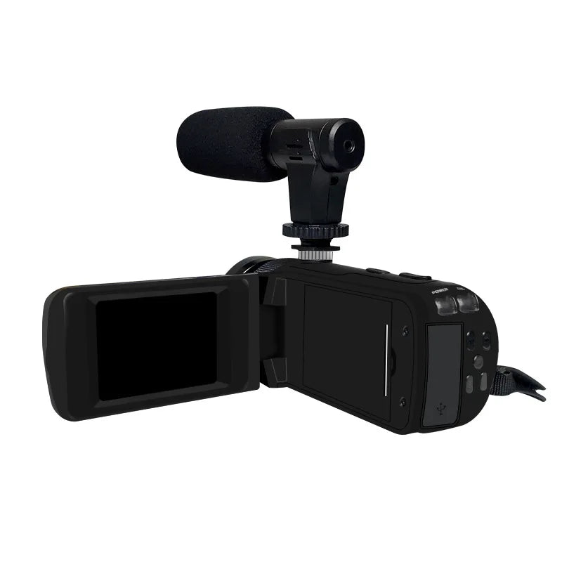1080P HD Professional Digital Video Camera With Mic 16 Million Pixels DV Audio Multifunction Anti-shaking Photographic Machine
