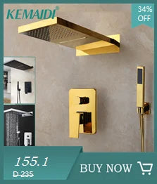 KEMAIDI Shower Panel Tower System with Digital Dispaly 4-Function Shower Systerm Faucet Mixer Rain Massage System with Body Jets