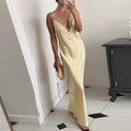 Sheer Mesh Overlay Spaghetti Strap Midi Dress Waist Cinched Sleeveless 2026 Summer Women Accessories Trendy Classy Lady Outfit