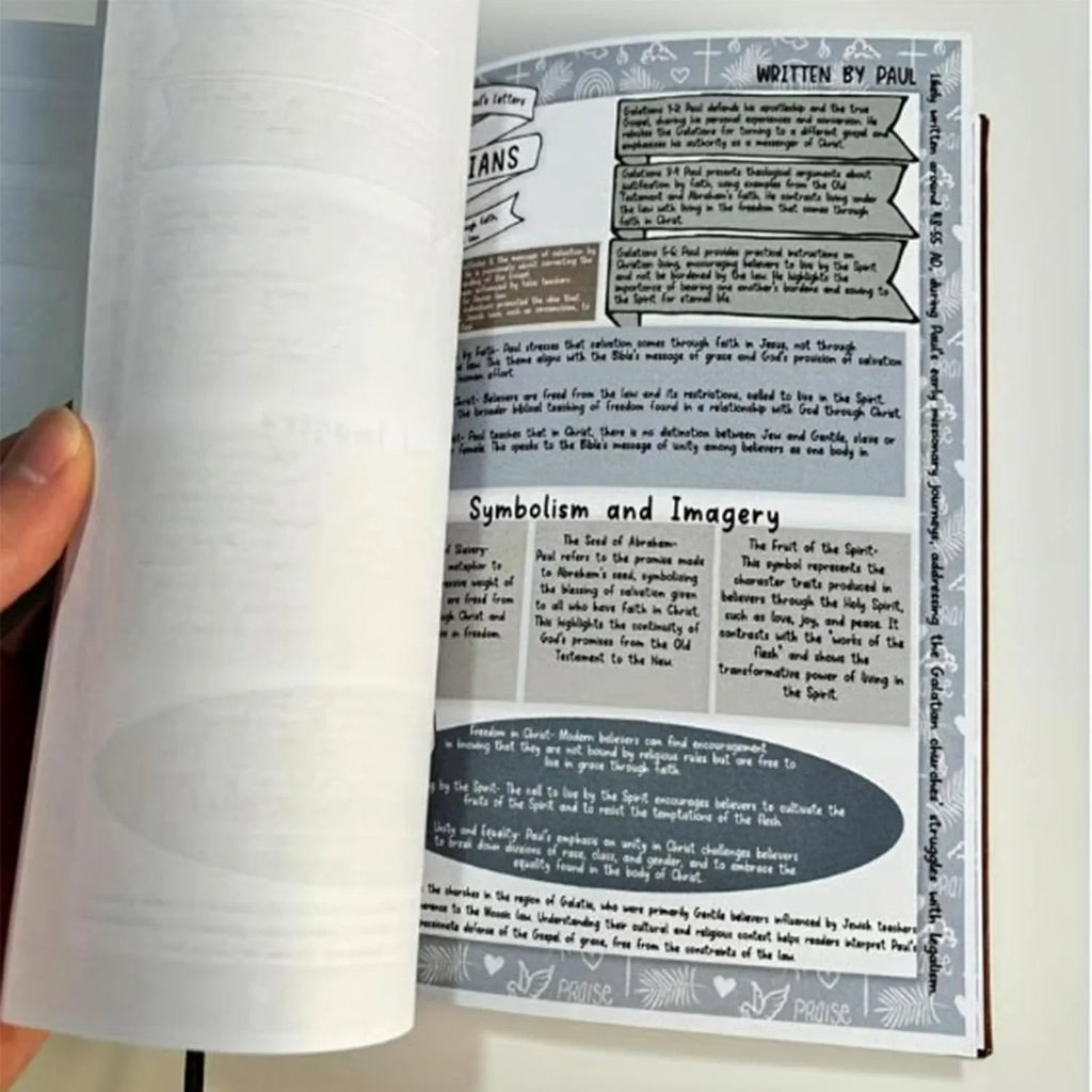 Christian Bible Study Journal Leather Prayer Notebook Thin Devotional Book 21x14cm Portable Faith Diary Gift