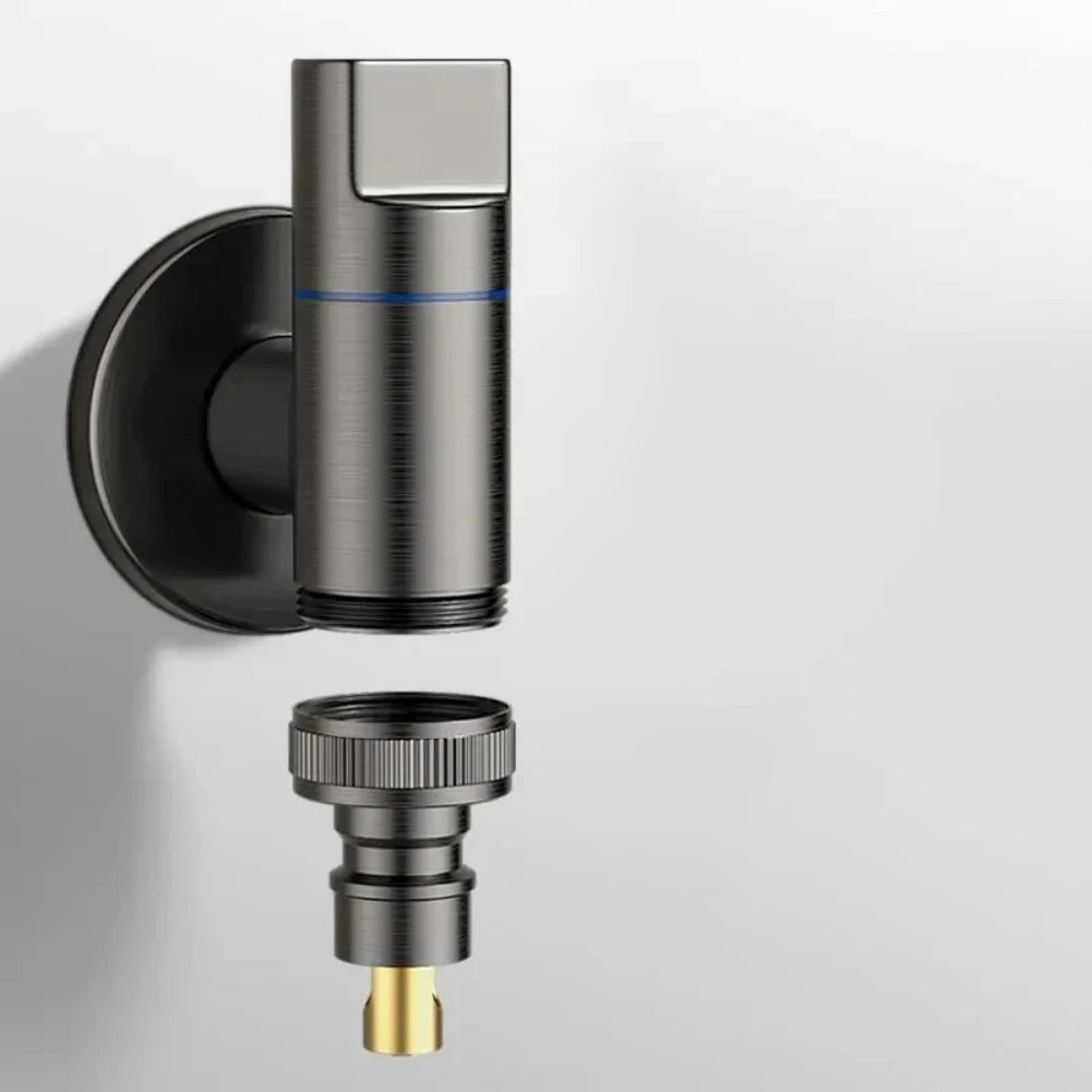 Stainless Steel G1/2 Water Stop Valve For Bathrooms Washing Machine Automatic Water Stop Valve Quick Opening Angle Valve