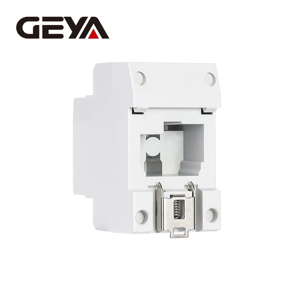 GEYA EU/US Type DIN Rail Socket Mount Modular Power Socket Single AC Outlet Built in Protective Outlet for Distribution Panel