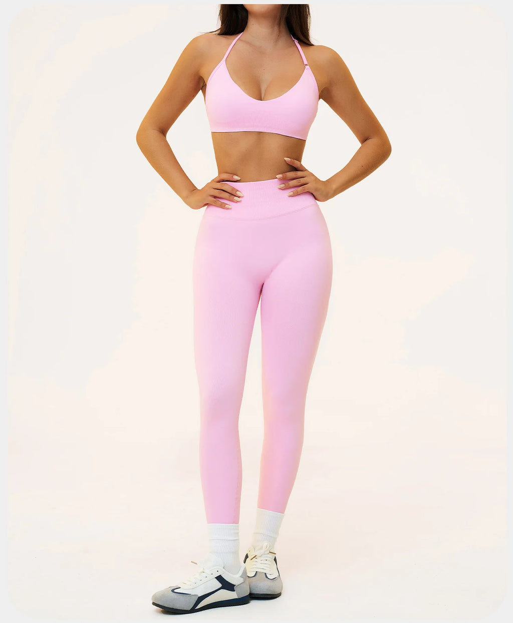 Seamless Yoga Suit 2PCS Women Tracksuit Sports Outfits Gym Workout Clothes Breathable Sports Bra Flared Pants Suit Yoga Clothing