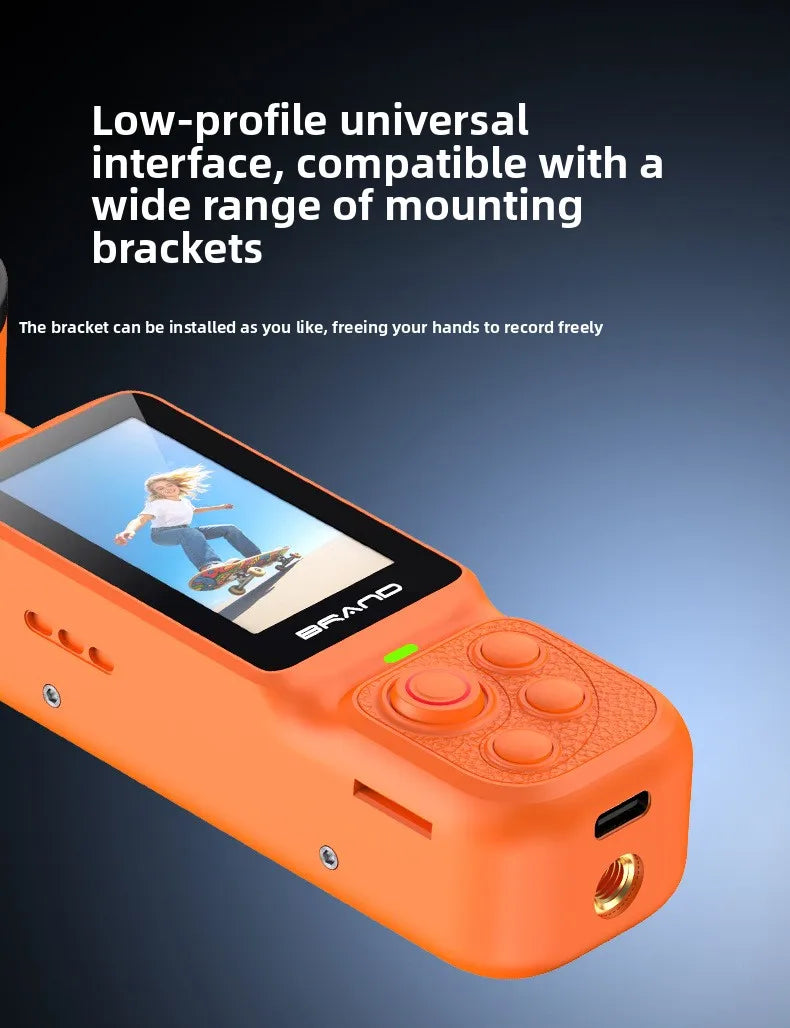 HD Handheld Sports Camera Mini Portable Video Recorder Anti Shake Action Camera for Vlog Audio Recording Students