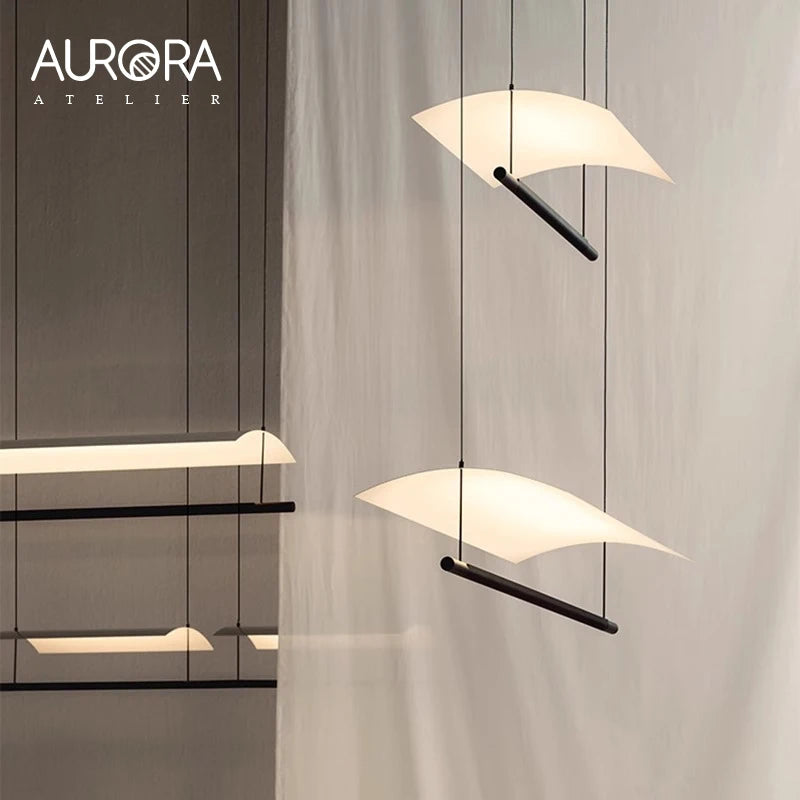 Modern Salon Lightings Home Decoration Simplicity Long Strip Design Led Lamp Nordic Office Living Room Dining Home Decoration
