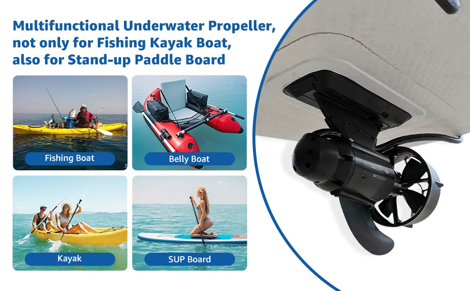 600W Electric Fin Underwater Motor for SUP Stand Up Paddle Board Surf Fishing Surfboard Propeller Electronic Fin