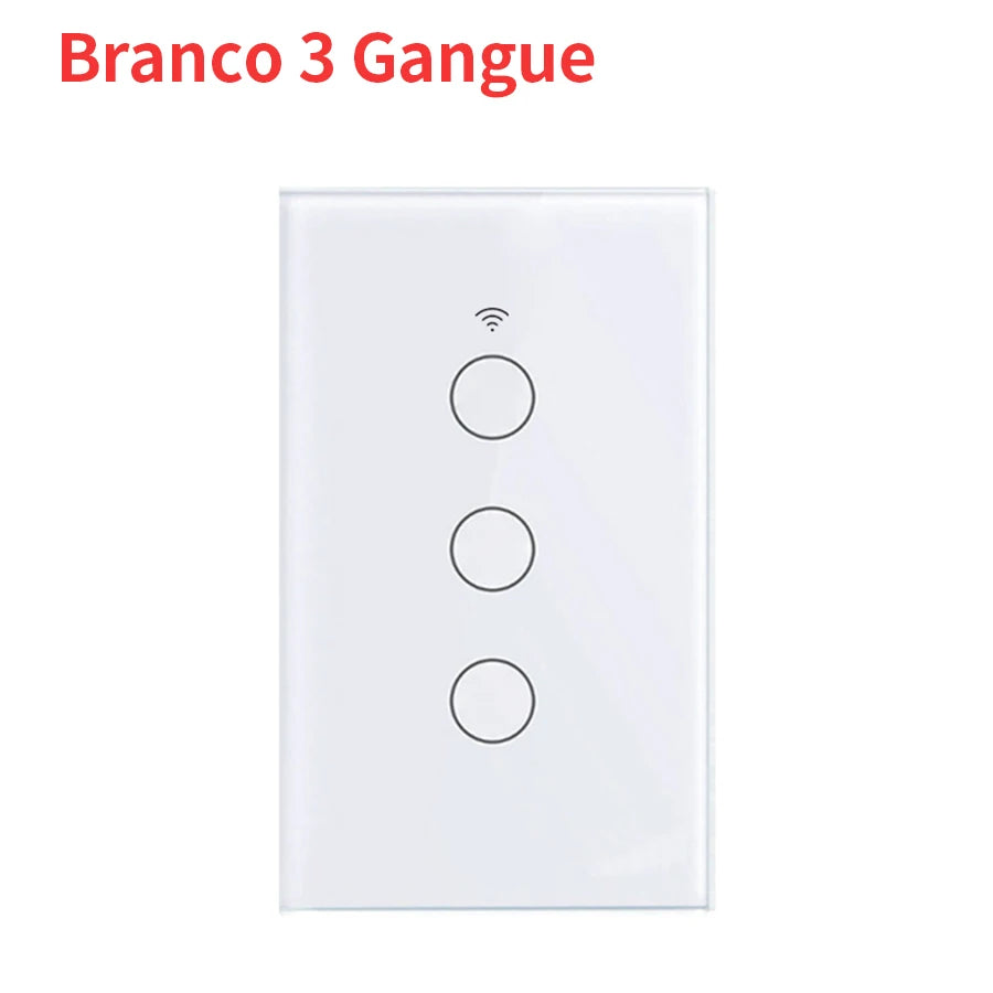 Tuya WiFi Smart Switch Works With Alexa With/Without Neutral Wire Touch Light Switch Wireless RF433 Wall Remote Voice Control