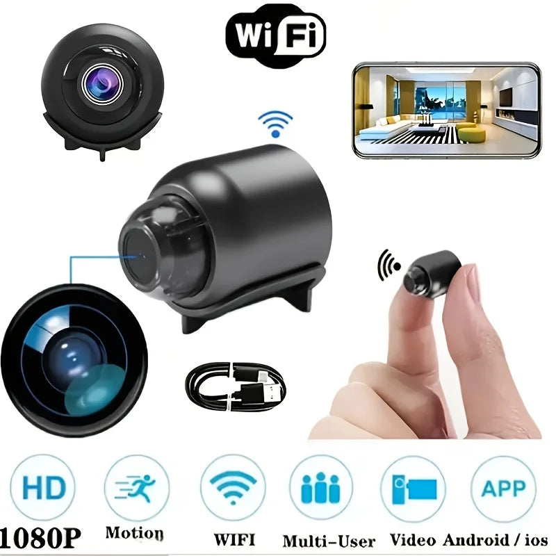 HD Mini Camera WiFi 1080P Remote Wireless Video Recorder Home House Pet Dog Kids Safety Monitoring Security For Iphone Battery
