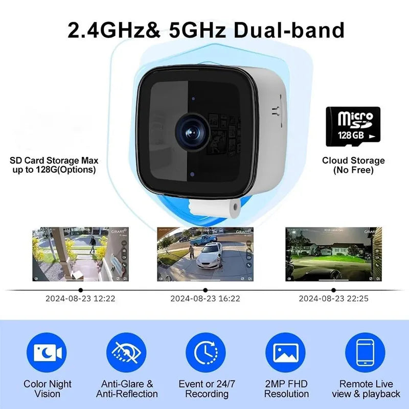 Safeview Window Camera, Smart Window Security Camera with Night Vision & Motion Detection, Protect Your Home, Family Valuables