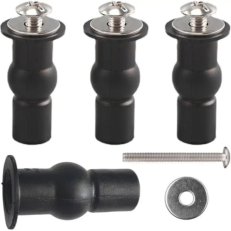2/4pcs Expansion Screw Toilet Seat Top Fix Seat Hinge Hole Fixings Well Nut Screw Rubber Back To Wall Toilet Cover Accessories