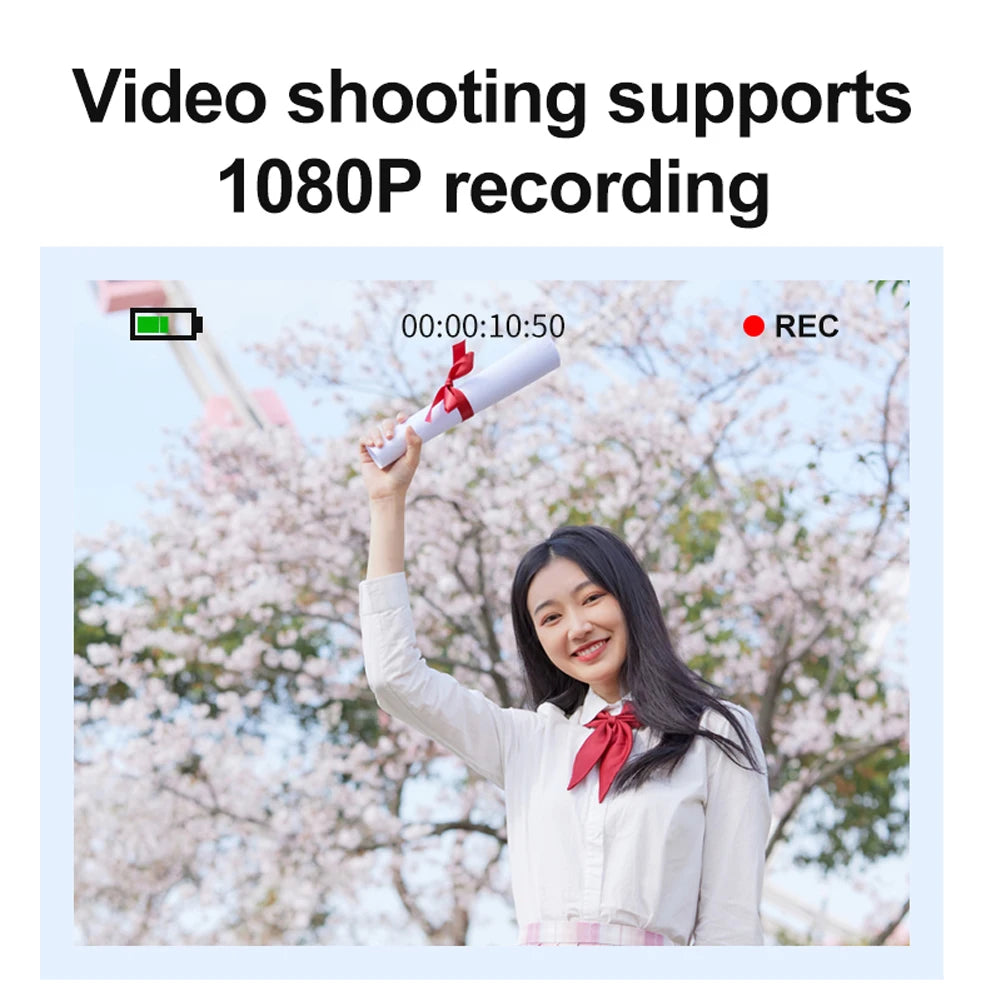 4K HD 1080P Digital Camera Anti-Shake Autofocus Vlogging Camera 2.4 Inch IPS Screen Photography Camera for Kids Adults Beginners