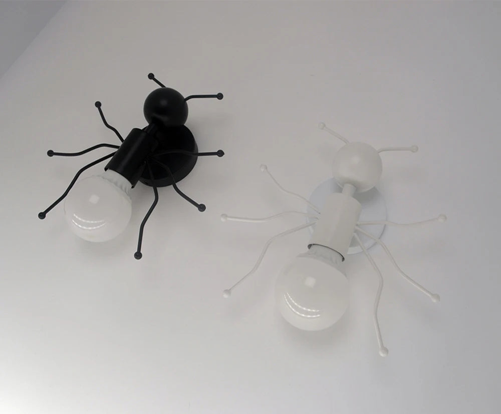Modern LED  Wall Lamp Nordic Cartoon Doll Wall Lights  American Creative Metal Robot Sconce for Kids Baby Room Living Bedroom