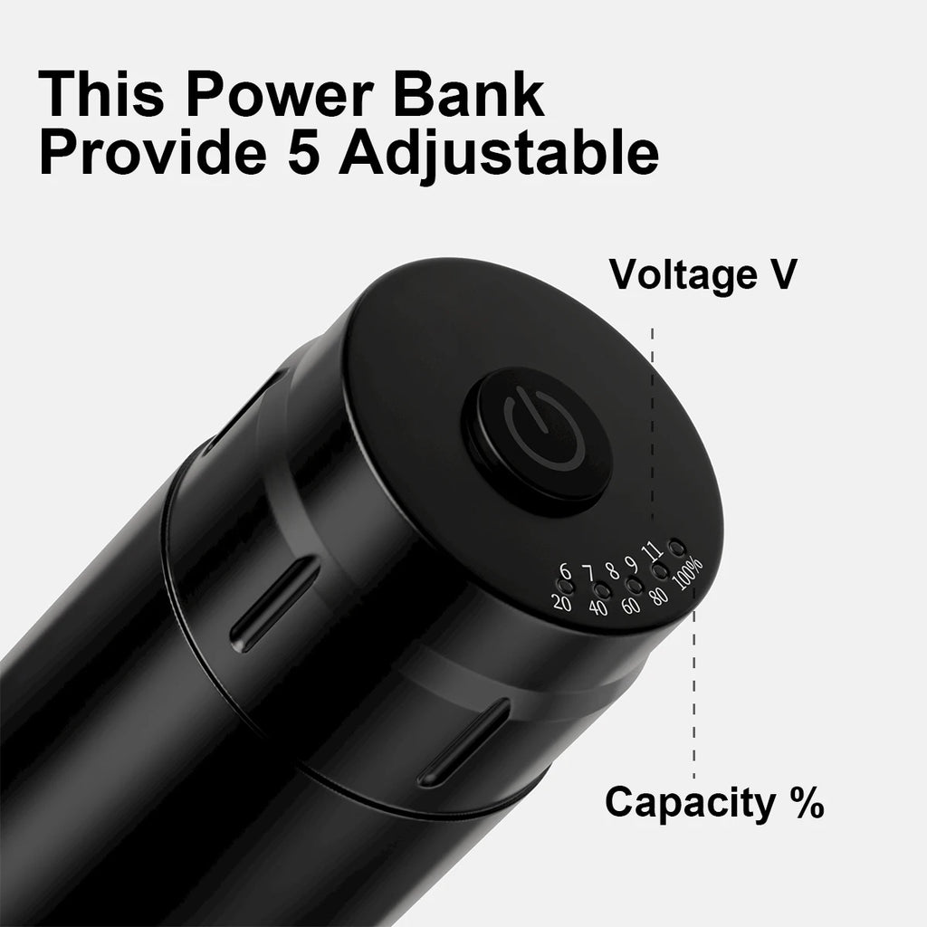 Professional Mini Rocket Tattoo Machine Set Japan Motor Wireless Tattoo Power Supply RCA Interface Rotary Tattoo Pen Kit